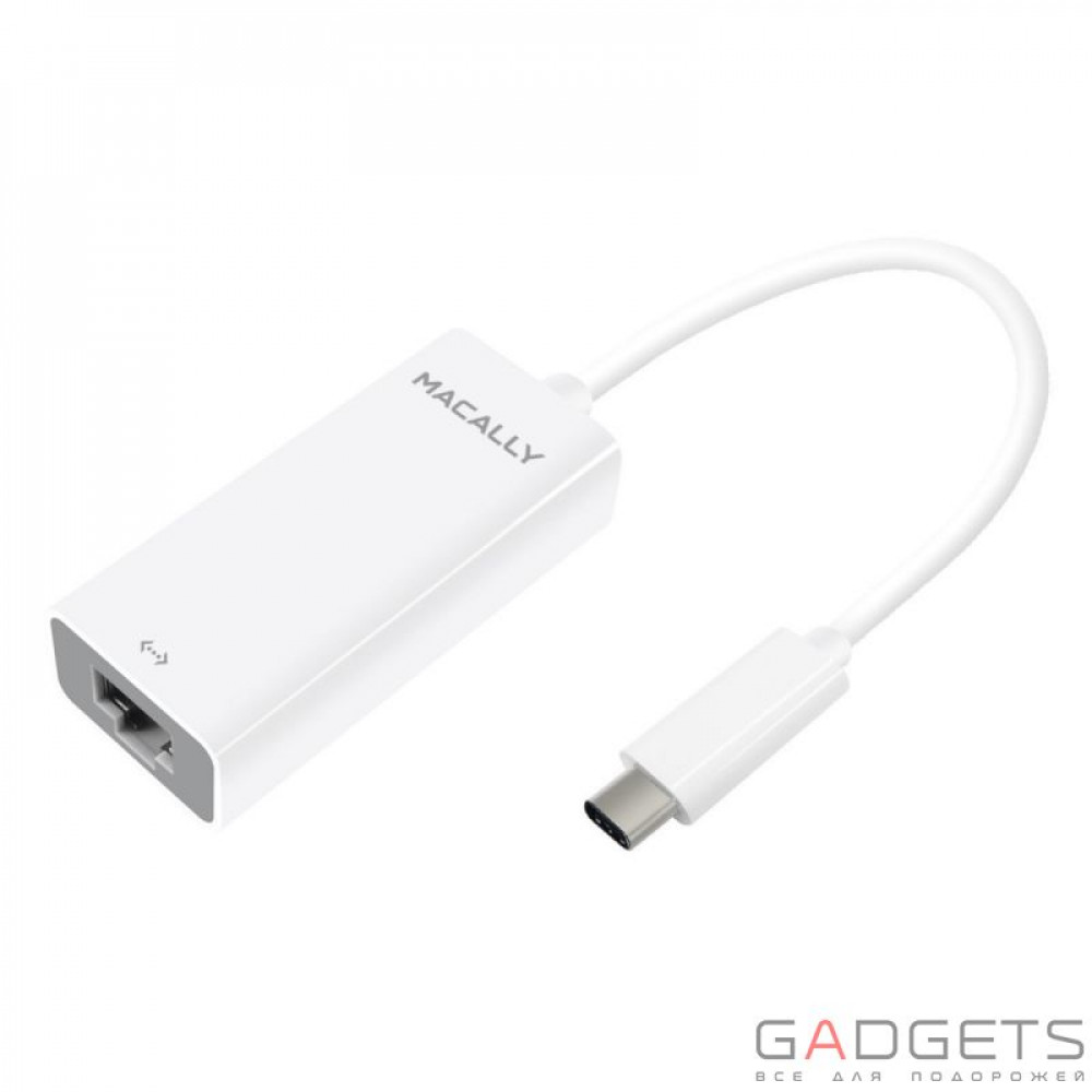 Фото Адаптер Macally USB-C Adapter Series white (UCGB)
