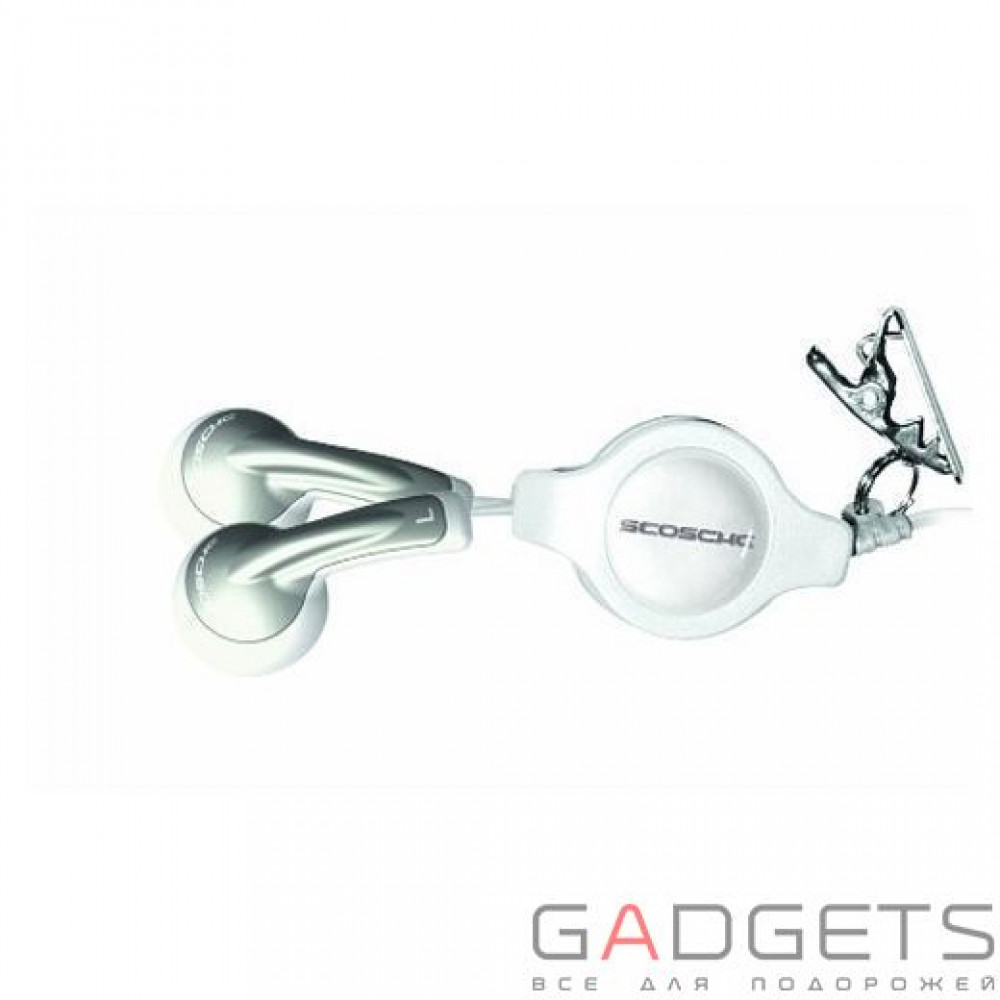 Фото Навушники Scosche Earbuds with Retractable cable (IUHP4)