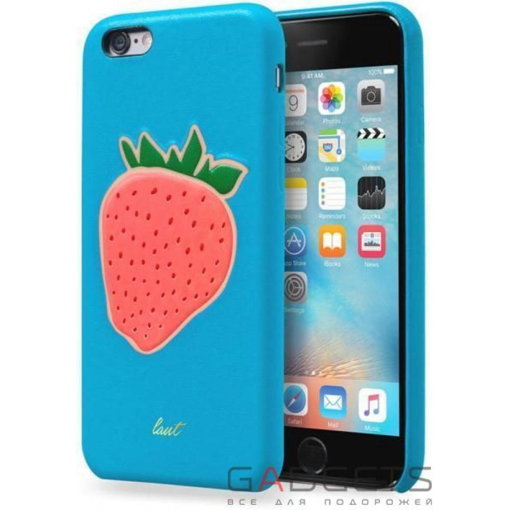 Фото Чохол Laut Kitsch Case для iPhone 6/6s Fraise Голубой (LAUT_IP6_KH_BL)