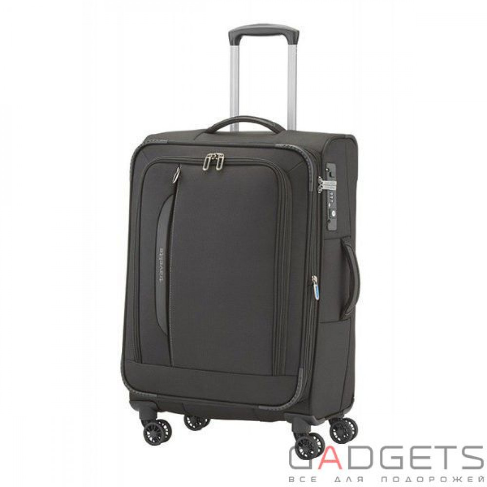 Фото Чемодан на 4-х колесах Travelite Crosslite (M) 69 л Black (TL089548-01)