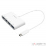 Хаб Macally USB-C Hub Series white (UCHUB4) фото 0