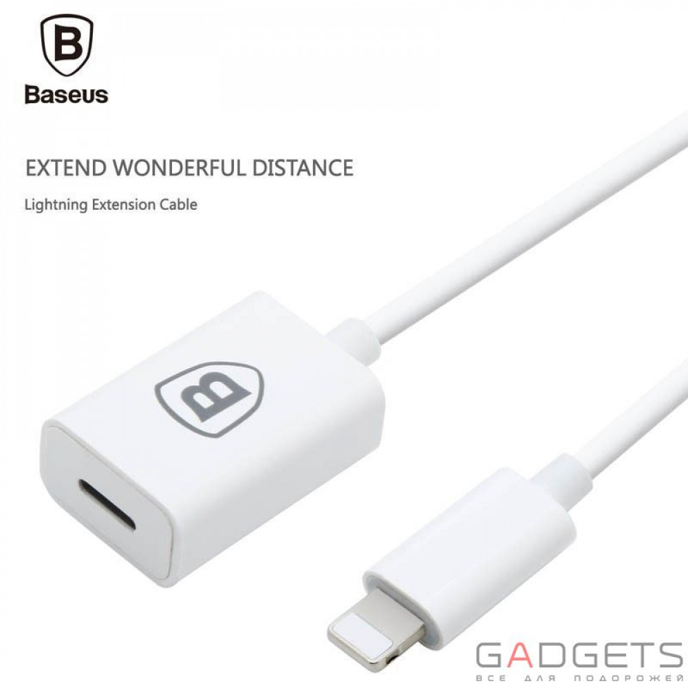 Фото Кабель Baseus Lightning cable 8 pin 1M White для iPhone
