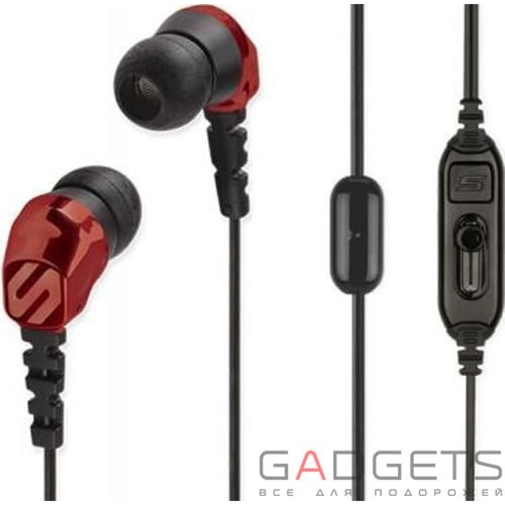 Фото Навушники Scosche Noise Isolation Earbuds with slideLINE remote & mic (HP253MDRD)