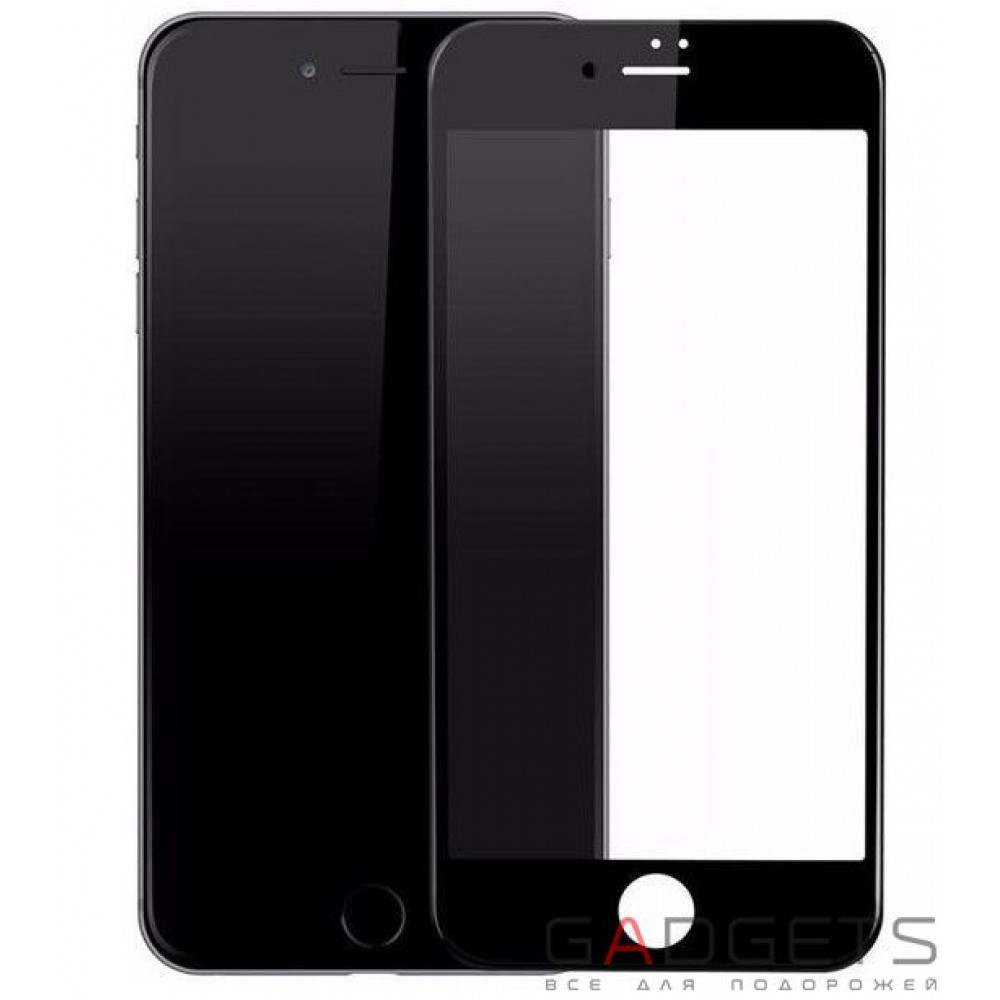Фото Захисне скло Baseus 0.2mm Silk-screen Tempered Glass Black для iPhone 8 (SGAPIPH7S-ASL01)