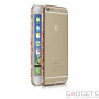 Чохол-бампер iBacks Aluminium Bumper Essence Cameo Flame Series Gold for iPhone 5/5S фото 0