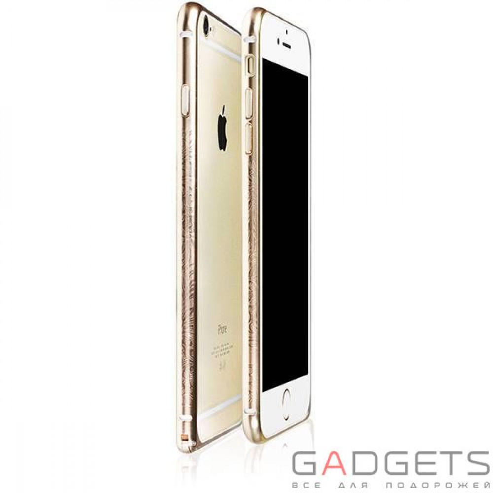 Фото Чохол-бампер ibacks Arc-shaped Venezia Aluminium Bumper for iPhone 6 gold edge Gold