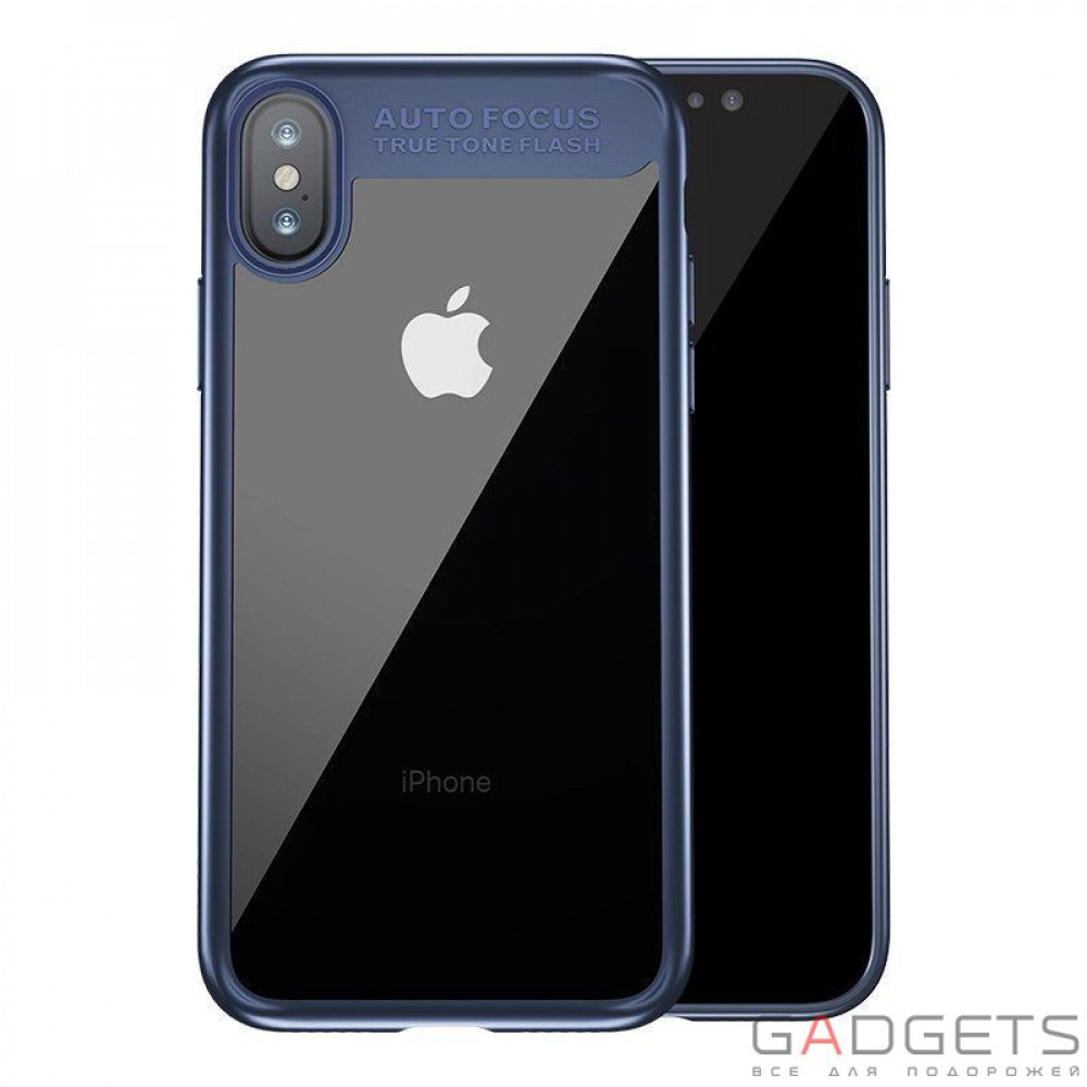 Фото Чехол Baseus Suthin Case Dark Blue для iPhone X (ARAPIPH8-SB15)