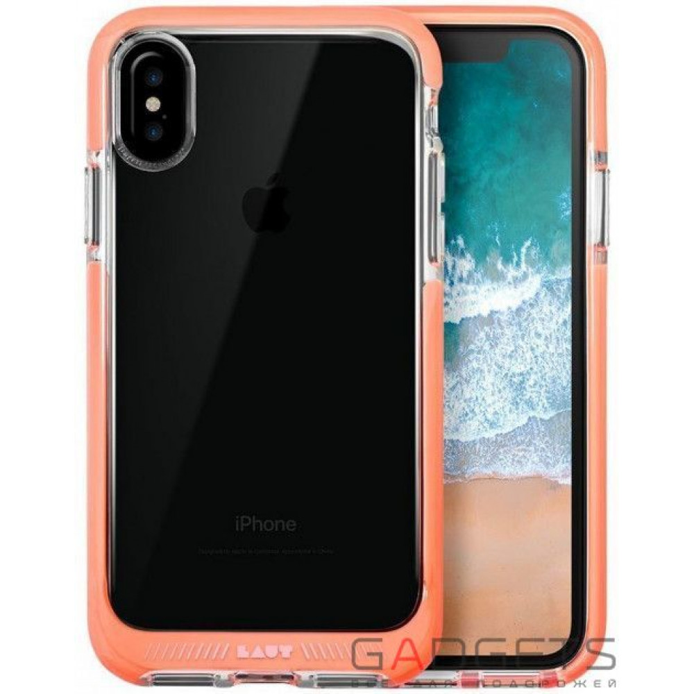 Фото Чохол Laut Fluro для iPhone Х Pink (LAUT_iP8_FR_P)
