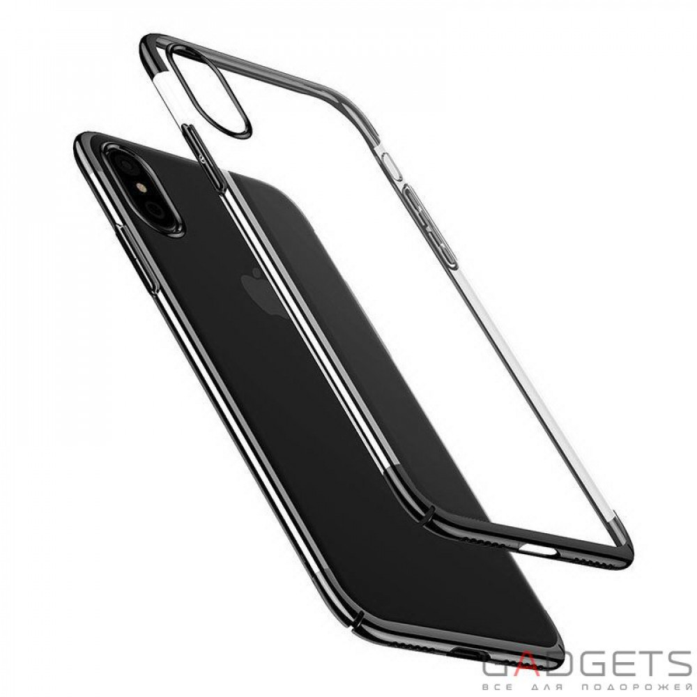 Фото Чехол Baseus Glitter Case Black для iPhone X (WIAPIPH8-DW01)