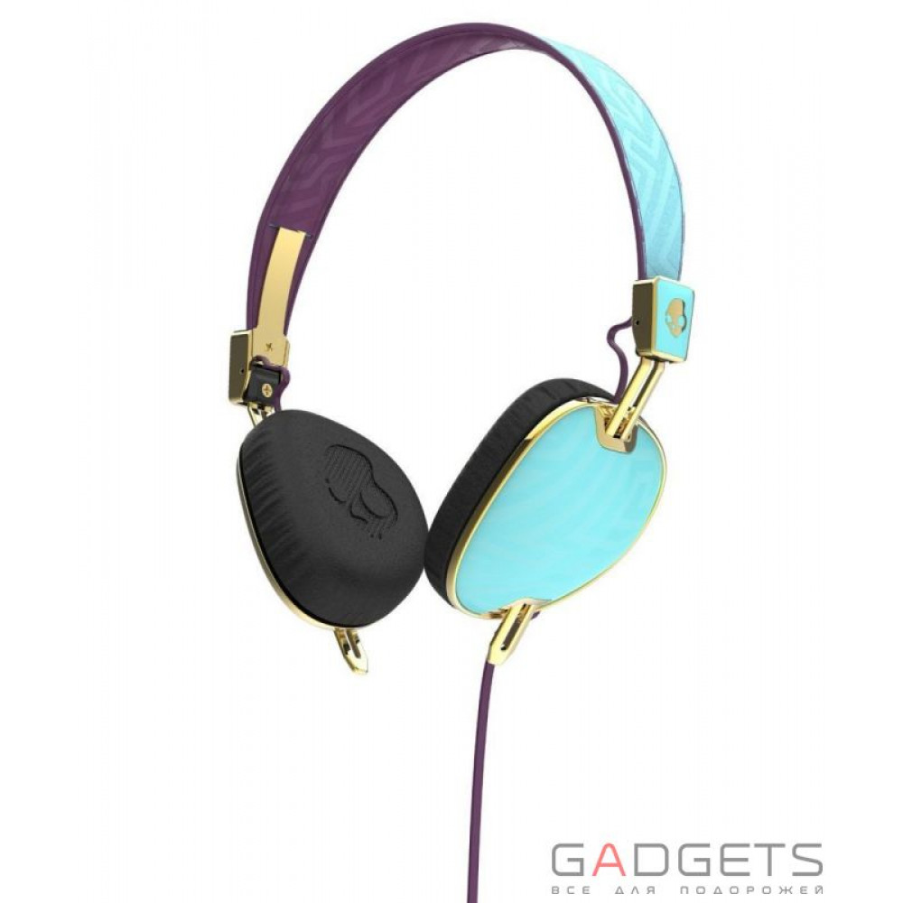 Фото Наушники Skullcandy Robin/Smoked Purple/Gold KnockOut On-Ear w/mic 3 (S5AVGM-396)