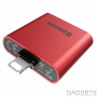 Адаптер Baseus IP To Double IP Socket Adapter L39 Red фото 0