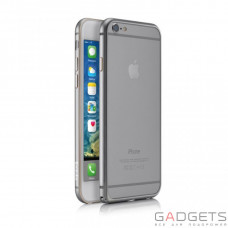 Чехол-бампер iBacks Aluminum Bumper Gold edge Essence Series Space Gray for iPhone 6 Plus 5.5''