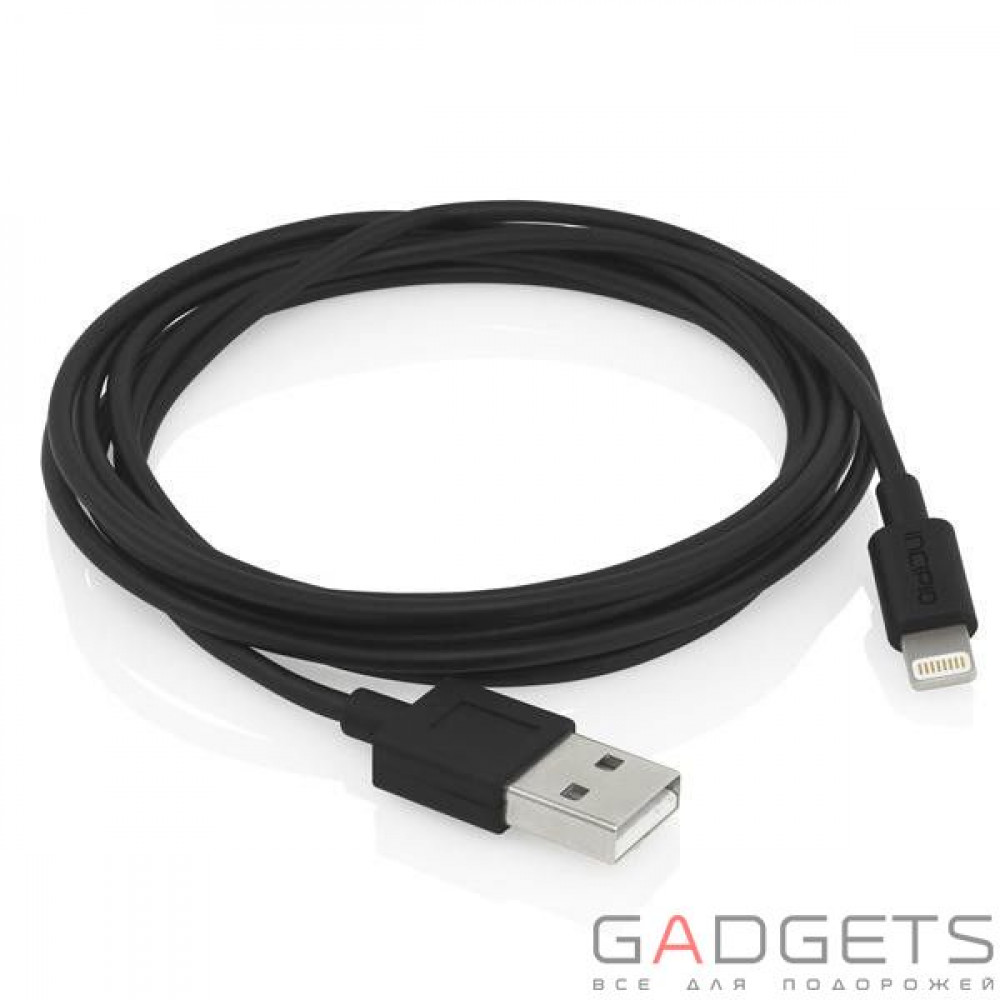 Фото Кабель Incipio 2M Lightning to USB Cable Black (PW-221-BLK)