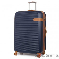 Чемодан Rock Valiant Navy Blue Hardshell Expandable (L)