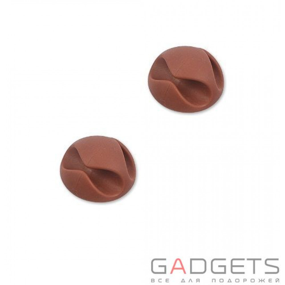 Фото Держатель кабеля Goobay Twin Cable guide Brown