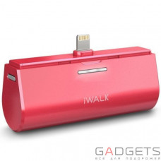 Внешний аккумулятор iWALK Link Me3000L Compact rechargeable docking backup battery 3000 mAh for Apple Lighting Pink