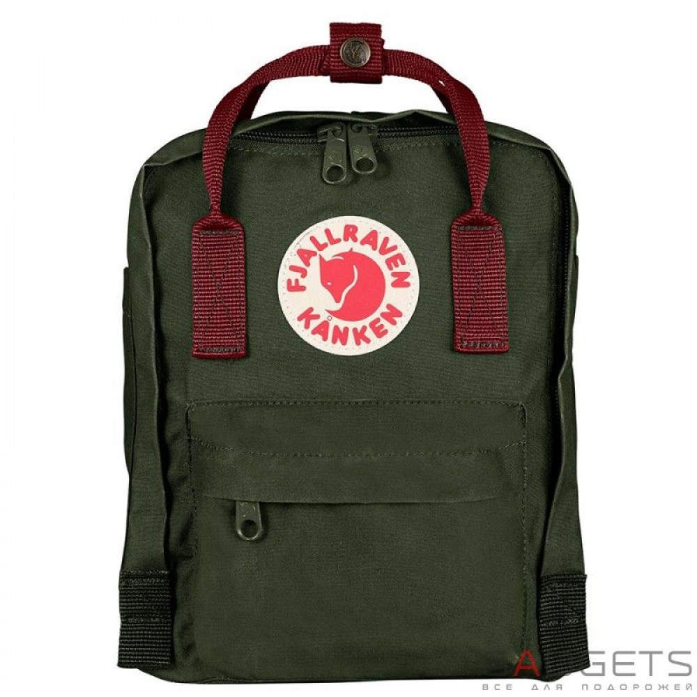 Фото Рюкзак Fjallraven Kanken Mini Forest Green/Ox Red