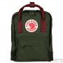 Рюкзак Fjallraven Kanken Mini Forest Green/Ox Red фото 0