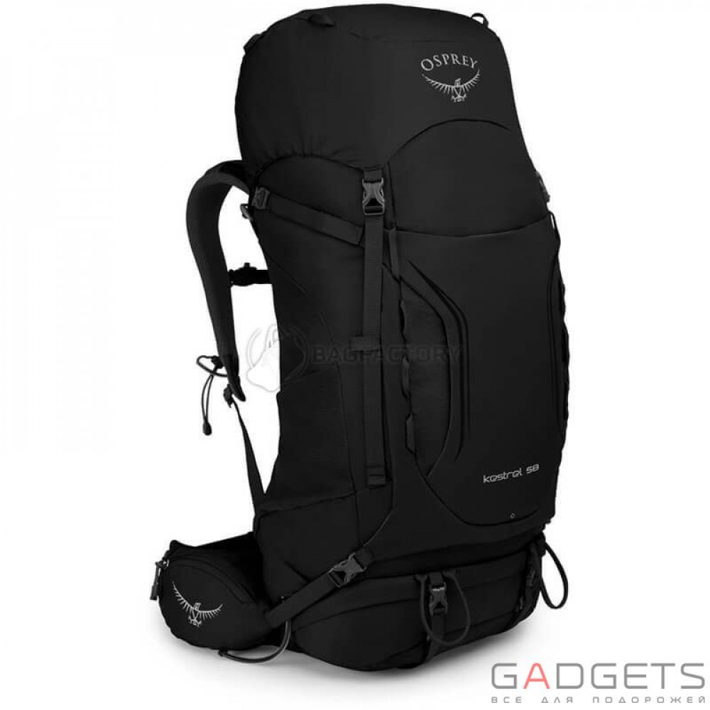 Фото Рюкзак Osprey Kestrel 58 Black S/M черный