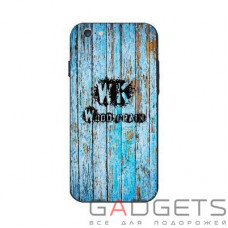 Чехол-накладка WK Wood Grain (CL443) Case для iPhone 6/6s Blue