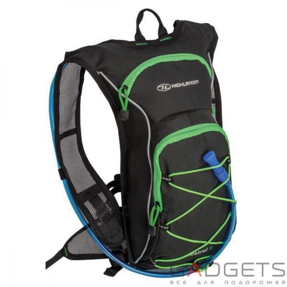 Фото Рюкзак спортивный Highlander Kestrel 9 Hydration Pack 15 Black/Green