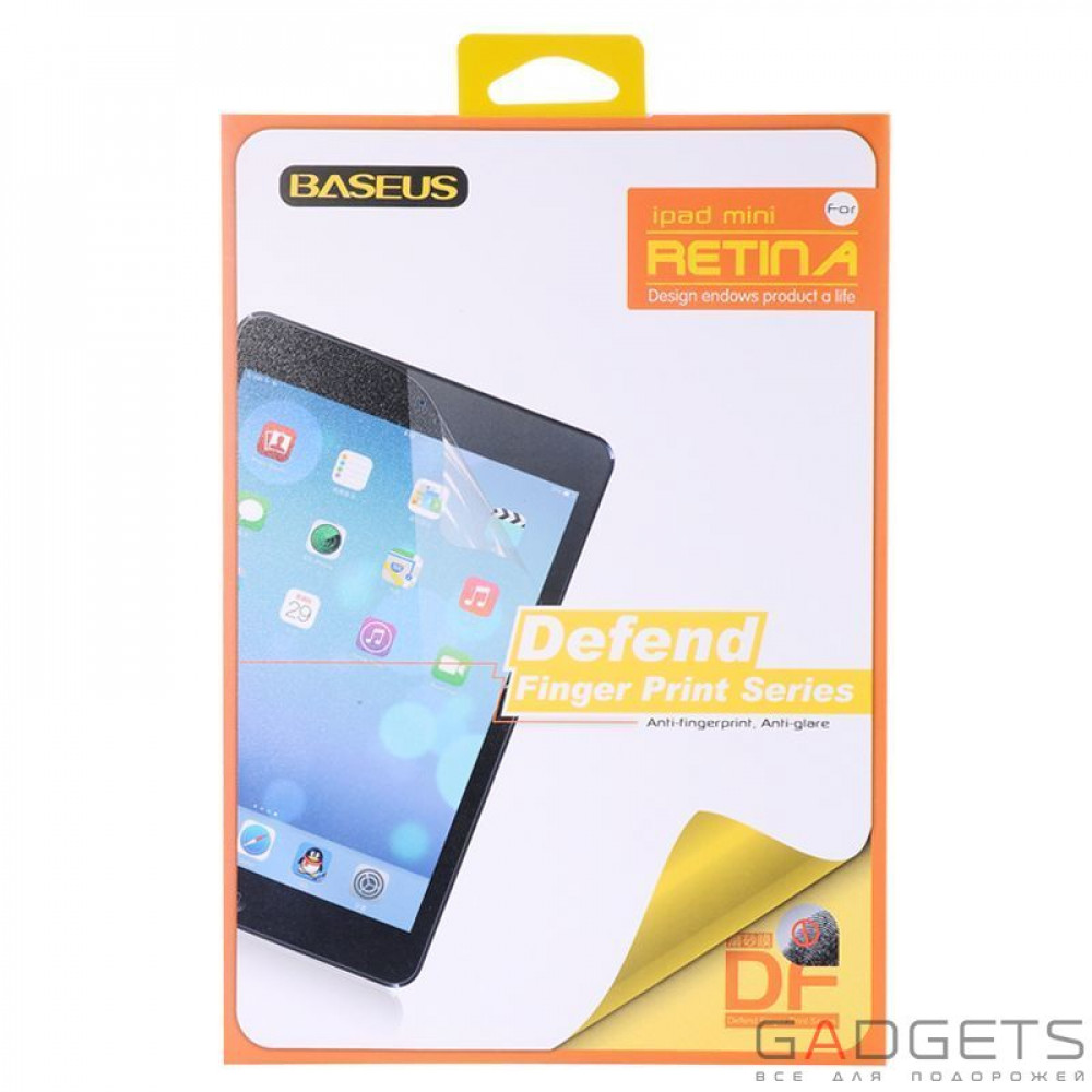 Фото Защитная пленка Baseus Defend Fingerprint Screen Guard для iPad mini (Retina)