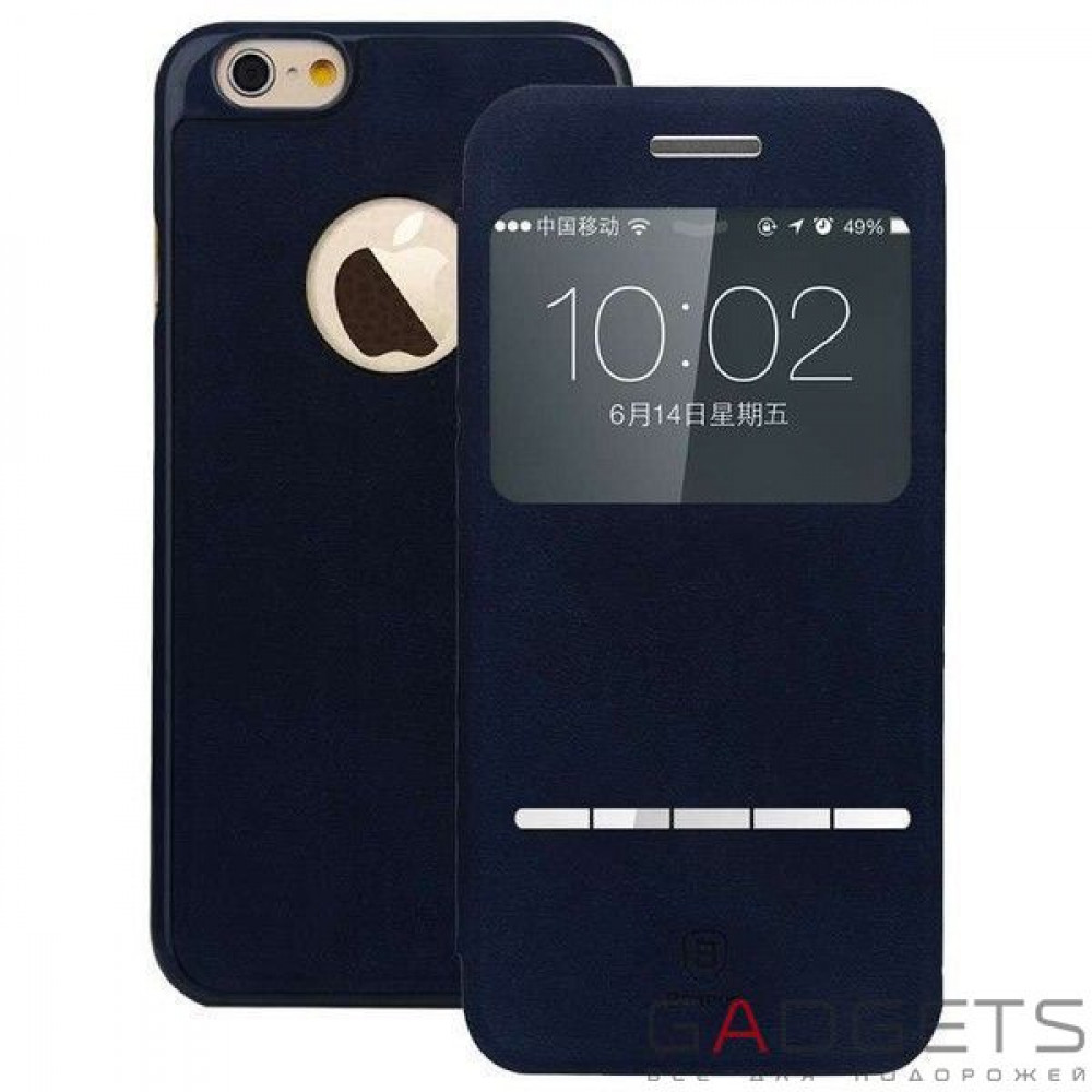 Фото Чехол-книжка Baseus Terse leather Case Dark Blue for iPhone6/iPhone6S