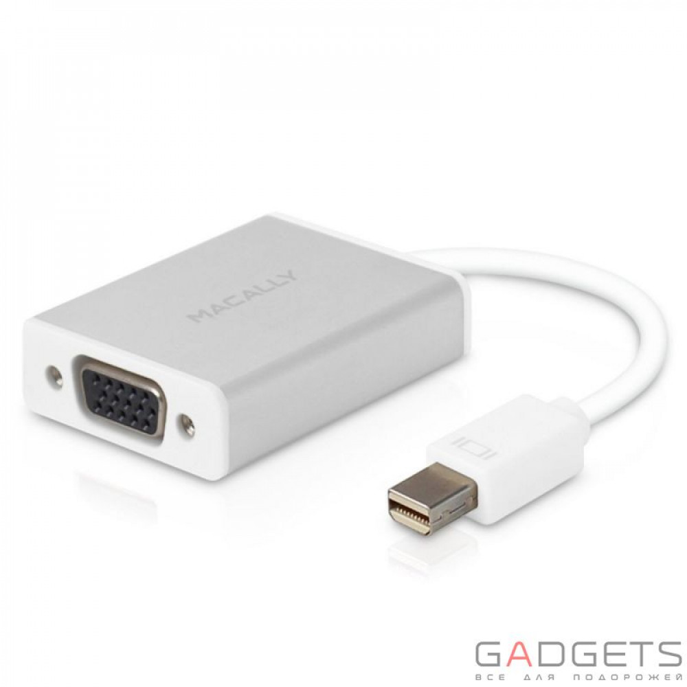Фото Кабель для видео Macally Mini Display to VGA Adaptor белый (MD-VGA-4K)