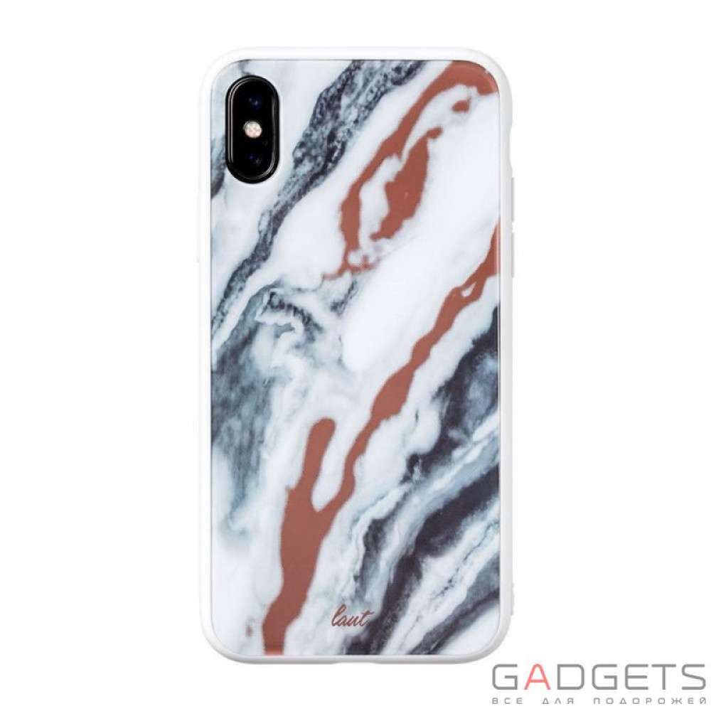 Фото Чехол-накладка Laut Mineral Glass для iPhone 11, белый минерал