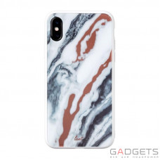 Чехол-накладка Laut Mineral Glass для iPhone 11, белый минерал