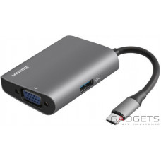 UBS-Хаб Baseus O HUB Type-C Multi-function Converter Silver (CATSX-E0G)
