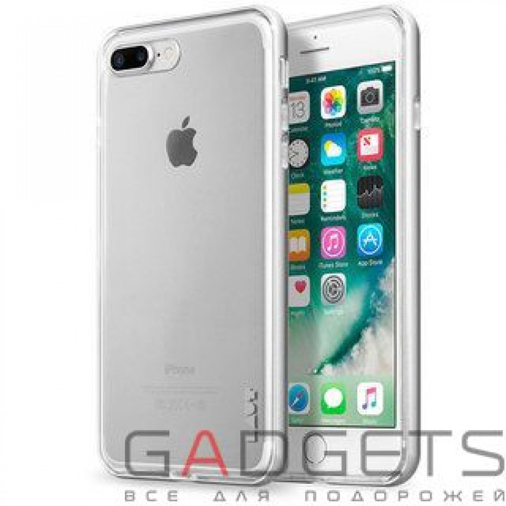 Фото Чехол Laut EXO-FRAME Aluminium bampers для iPhone 7 Silver (LAUT_IP7_EX_SL)