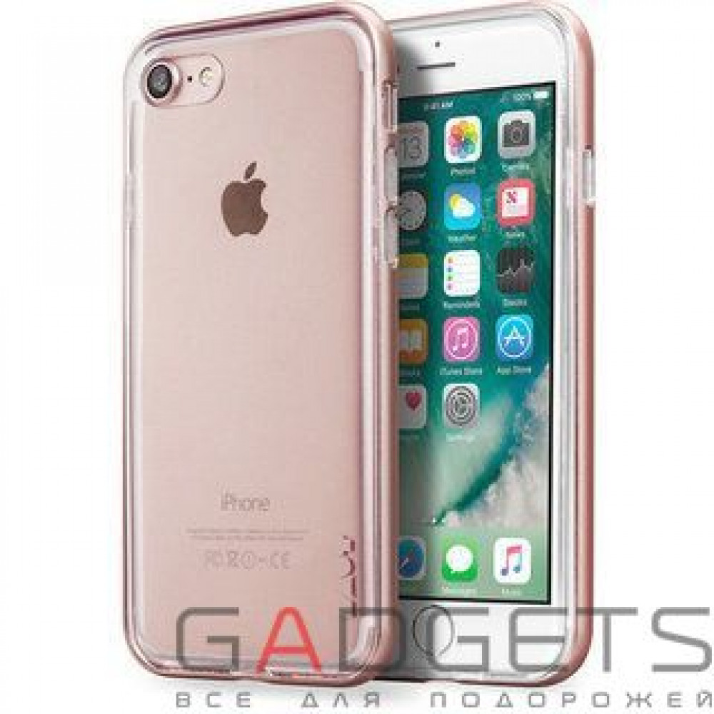Фото Чохол Laut EXO-FRAME Aluminium bampers для iPhone 7 Rose Gold (LAUT_IP7_EX_RG)