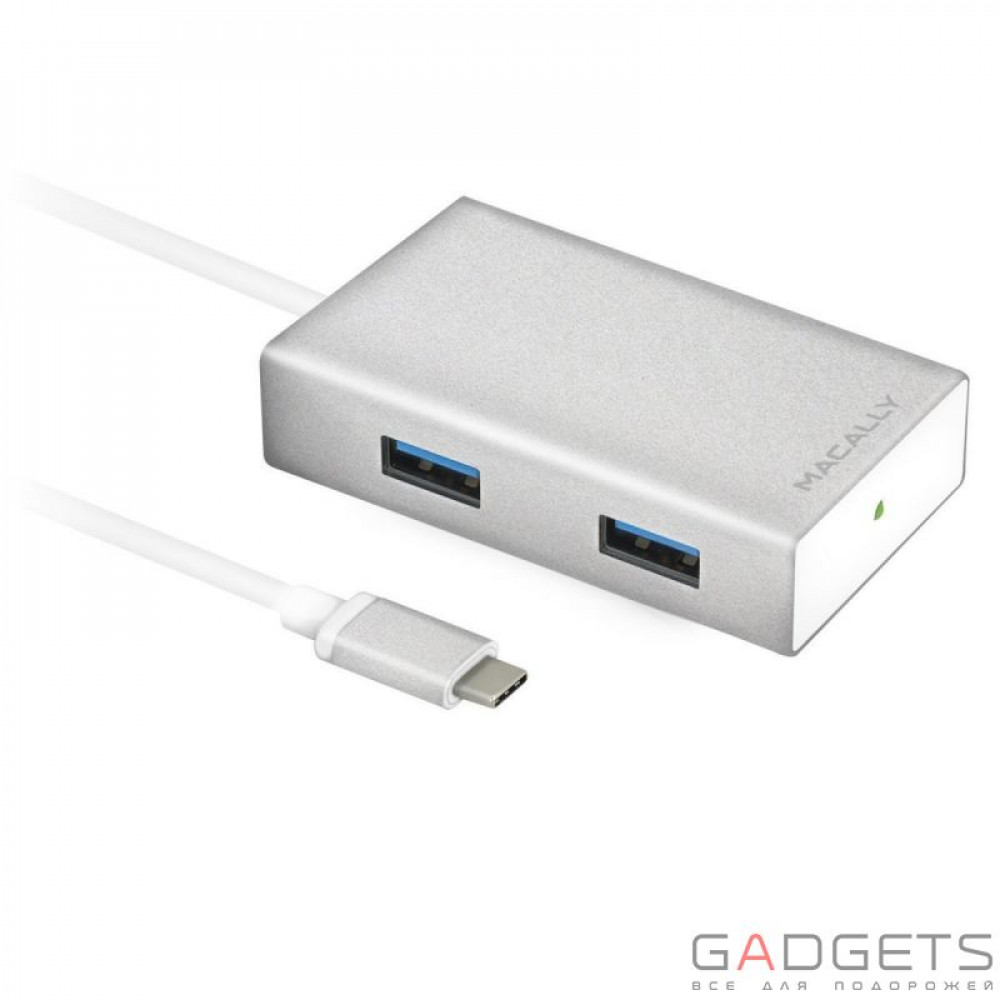 Фото Хаб Macally на 4 порта USB Білий (UC3HUB)