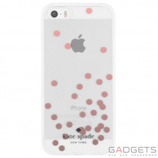 Чехол Incipio Kate Spade New York Hardshell Clear Case для iPhone 5/5s/SE Confetti Dot Rose Gold Foil/Clear (KSIPH-017-CDRGCL)