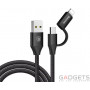 Кабель Baseus Yaven Lightning Cable для Micro 1M Black (CAMUN-01) фото 0