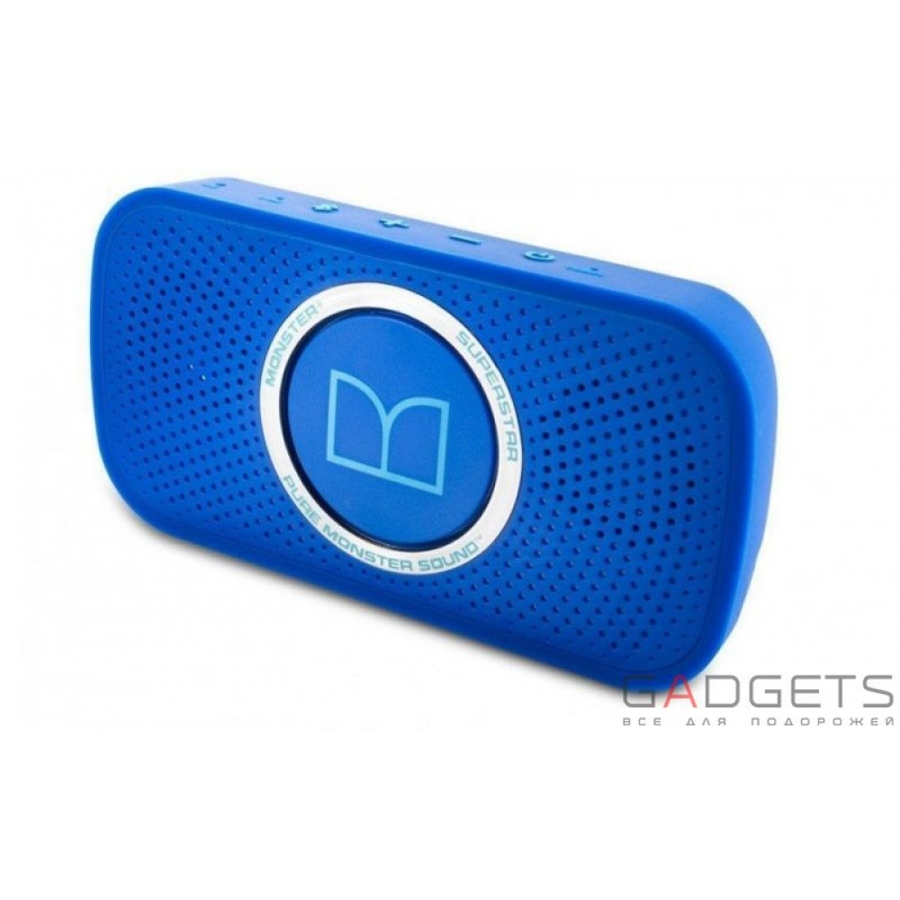 Фото Портативная акустика Monster® Superstar™ High Definition Bluetooth Speaker Neon Blue (MNS-129262-00)