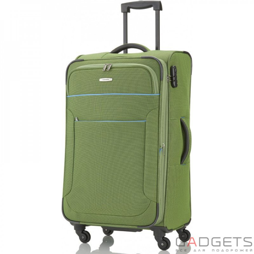 Фото Чемодан на 4-х колесах Travelite Derby (L) 84 л Green (TL084149-80)