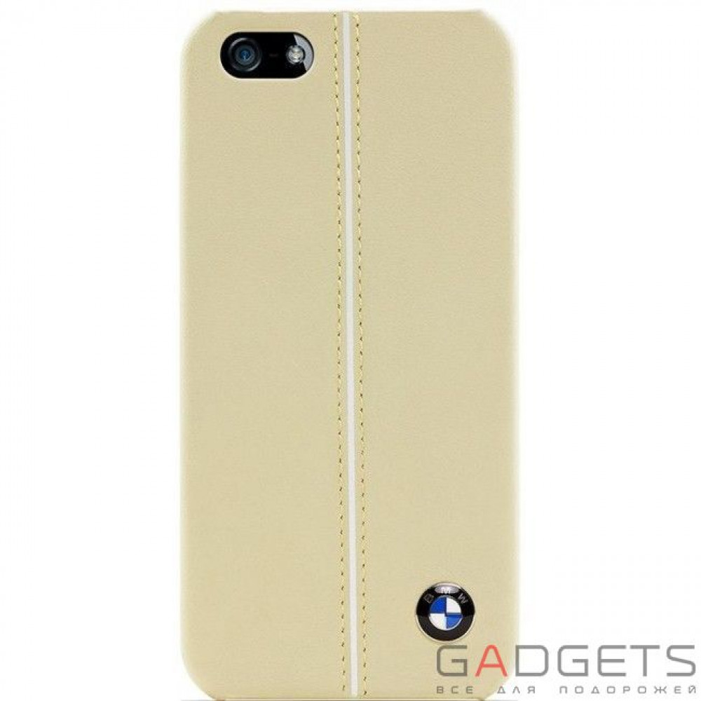 Фото Чехол-накладка CG Mobile BMW Leather Hard Case Cream for iPhone 5/5S (BMHCP5LC)
