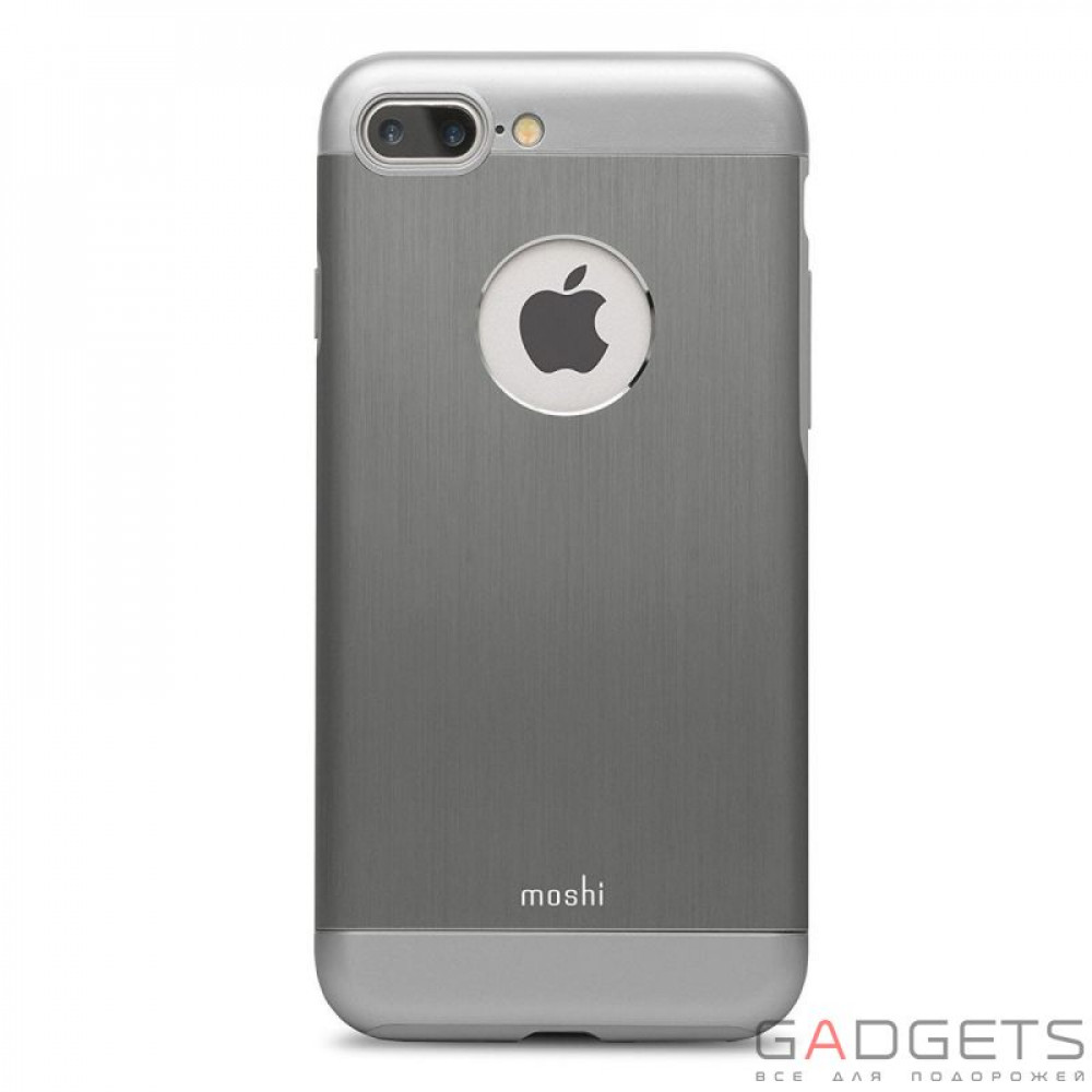 Фото Чехол-накладка Moshi iGlaze Armour Metallic Case Gun Metal Gray для iPhone 7 Plus (99MO090021)