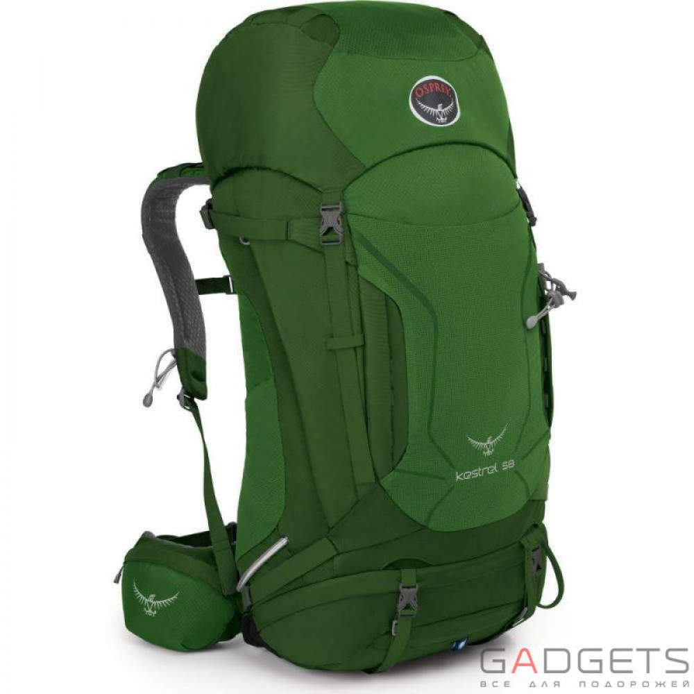 Фото Рюкзак Osprey Kestrel 58 Jungle Green S/M, зеленый