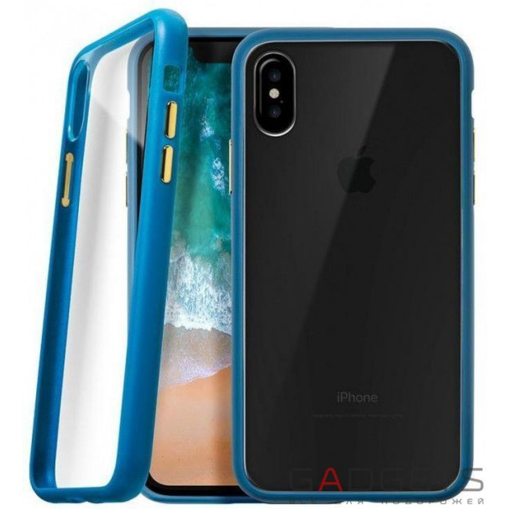Фото Чохол Laut Accents для iPhone X Blue (LAUT_iP8_AC_BL)