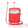Чехол COTEetCI Airpods Case+line Black (CS8108-RD) фото 0