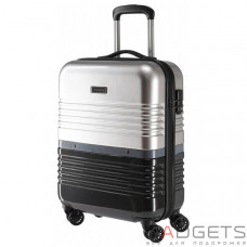 Чемодан на 4-х колесах Travelite Frisco (S) 37 л Black-Silver (TL075147-01)