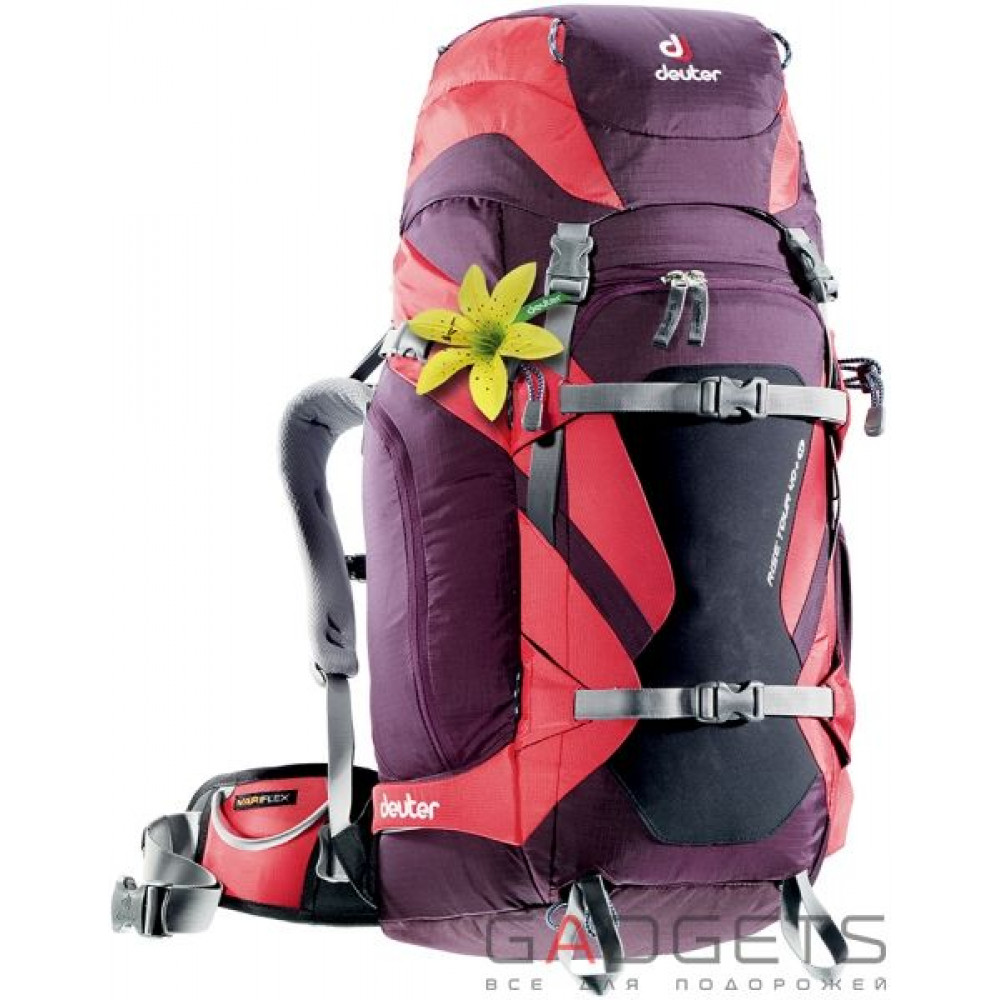 Фото Рюкзак Deuter Rise Tour 40+ SL колір 5522 aubergine-fire