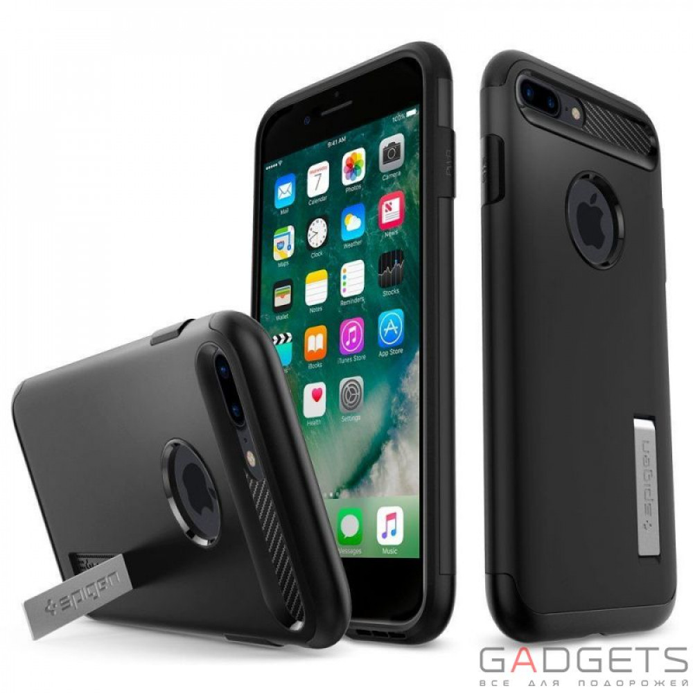 Фото Чехол-накладка Spigen Case Slim Armor Black для iPhone 7 Plus (SGP-043CS20648)