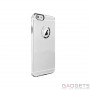 Чехол-накладка iBacks Inherent Jacket Love Transparent Case with Diamond Ring for iPhone 6S Silver Ring фото 0