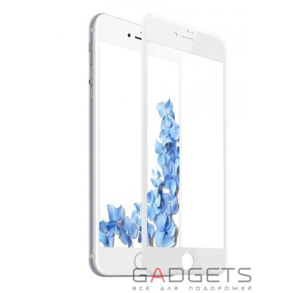 Фото Защитное стекло Baseus 0.2mm Silk-screen Tempered Glass White для iPhone 8 (SGAPIPH7S-ASL02)
