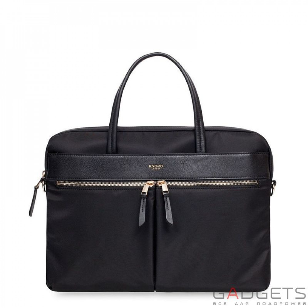 Фото Сумка для ноутбука Knomo Hanover Slim Briefcase 14'' Black (KN-119-101-BLK)