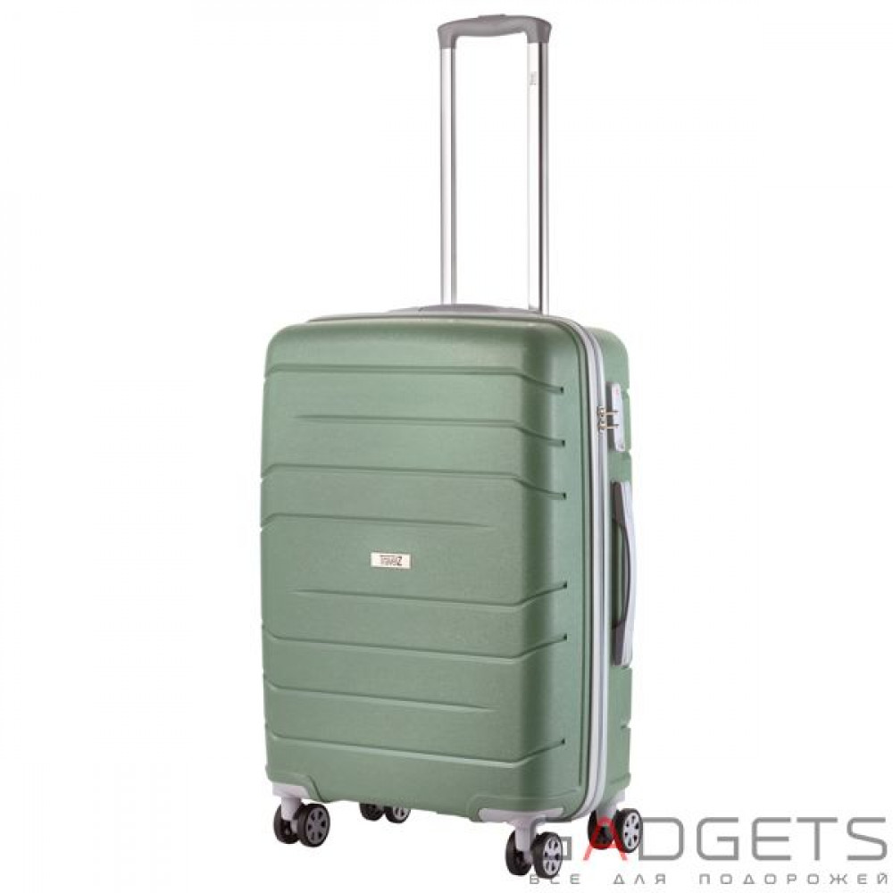 Фото Валіза TravelZ Big Bars (M) Olive Green